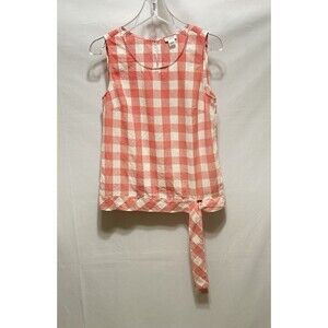 J.Crew Womens 2‎ Cotton Linen Sleeveless Top Picnic Summer Days Watermelon
